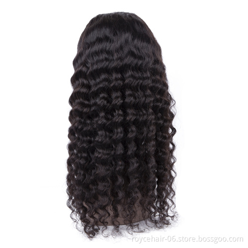 Bresilienne Human Hair Deep Wave Full Lace Front Wigs